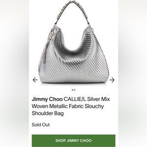 NWOT Jimmy Choo Callie hobo bag